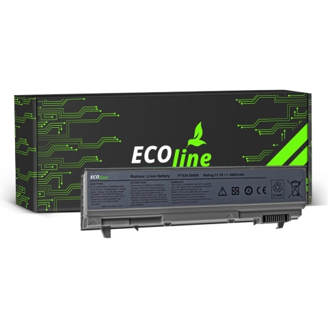 EcoLine - PT434 W1193 Batterij Geschikt voor de Dell Latitude E6400 E6410 E6500 E6510 / 11.1V 4400mAh