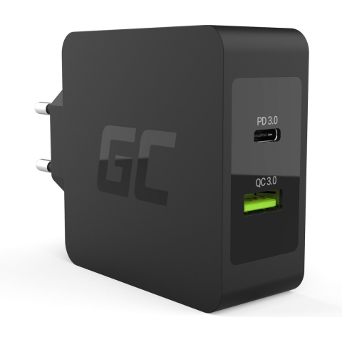 Oplader USB-C 30W PD Met port USB QC3.0 en Kabel USB-C voor Apple MacBook 12, Lenovo Yoga Tab 3 Plus