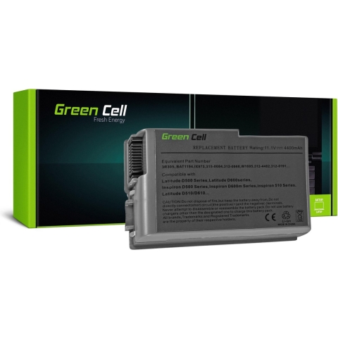 Batterij voor Dell Latitude D500 D505 D510 D520 D530 D600 D610 / 11,1V 4400mAh