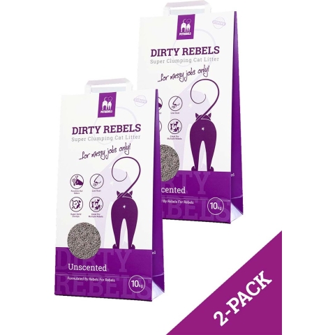 Kattenbakvulling 10L Unscented - 2-pack