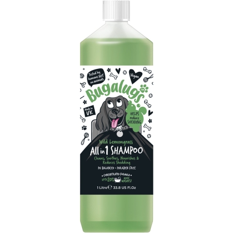 Bugalugs All In 1 Dog Shampoo Bottle 1 L