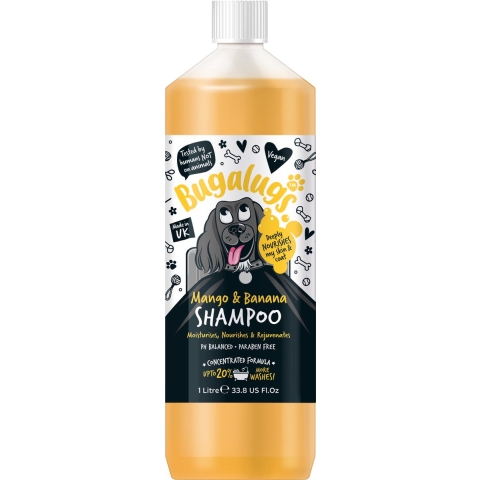 Bugalugs Mango&Banana Dog Shampoo Bottle 1 L