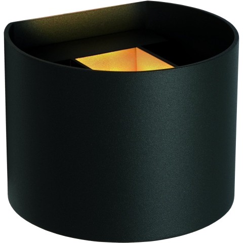 Lucide Axi Wandlamp LED Rond Badkamer IP54 Zwart