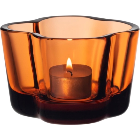 Iittala Alvar Aalto Waxinelichthouder Seville Oranje