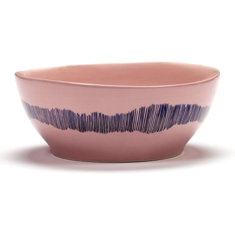 Serax Feast By Ottolenghi KomØ18 Pink Stripes Blue