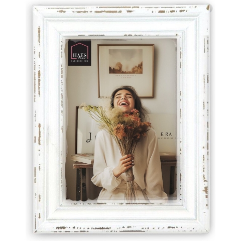 Haes Deco Houten fotolijst Narbonne vintage wit voor foto 30x45 - SY935WHS