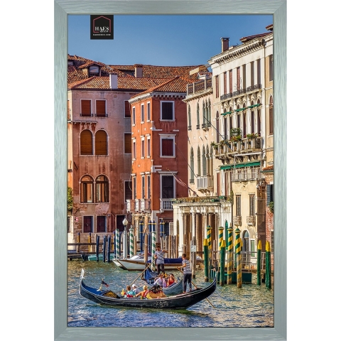 Haes Deco Houten Fotolijst Venezia zilver voor 1 foto formaat 30x40 -SP13340