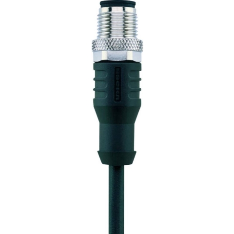 Escha 8046910 Sensor/actuator connector, geassembleerd M12 Aantal polen: 8 Stekker, recht 5.00 m 1 stuk(s)