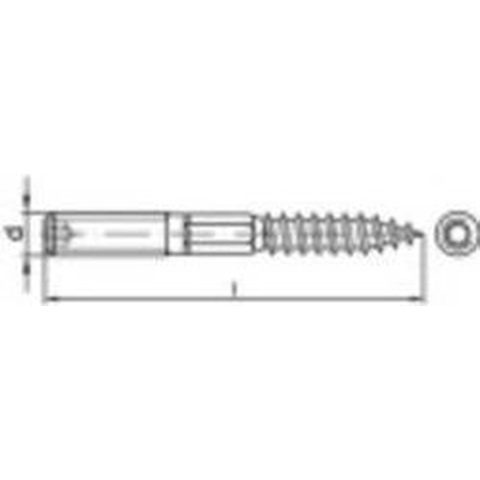 TOOLCRAFT M8x120 mm 100 stuk(s)