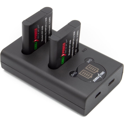 ChiliPower Li-90B Olympus USB Duo Kit - Camera accu set