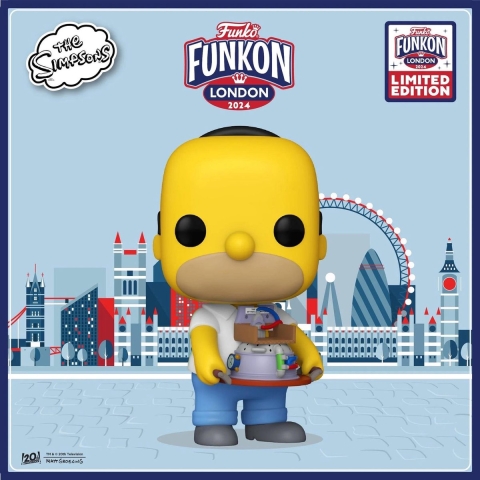 The Simpsons Funko Pop Vinyl Figure: Homer with Reactor (Limited Edition Funkon London 2024)