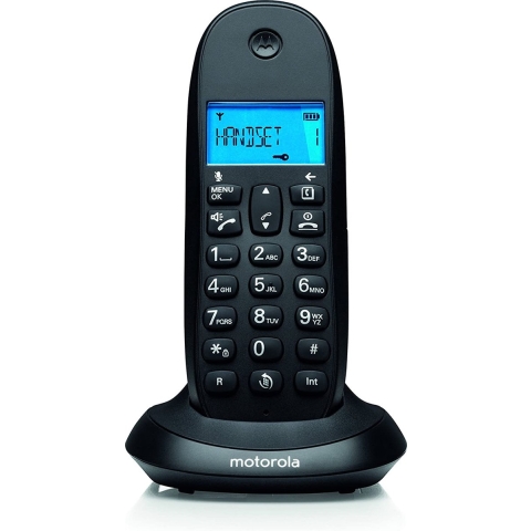 Motorola C1001CB+ Eenvoudige DECT Telefoon - Blauw Display - Handenvrije functie - Callblock Functie