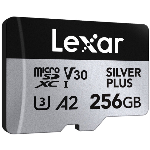 Lexar MicroSDXC Silver Plus UHS-1 256GB V30 R205/W100MB/s
