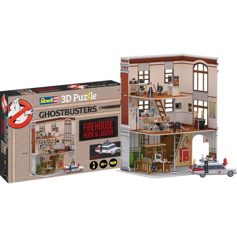 Revell 3D Puzzle Ghostbusters Firehouse Hook & Ladder