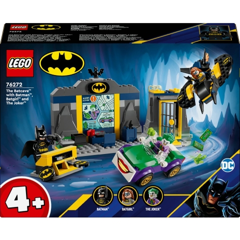 DC Super Heroes - De Batcave met Batman, Batgirl en The Joker Constructiespeelgoed