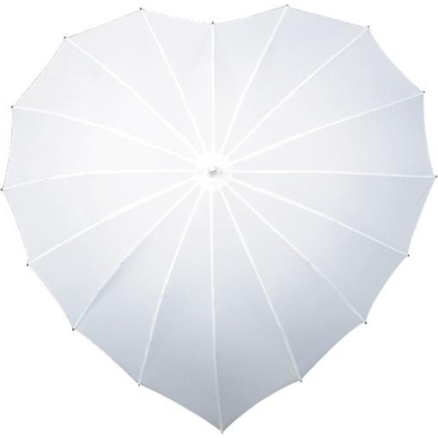hartparaplu met UV-bescherming, wit