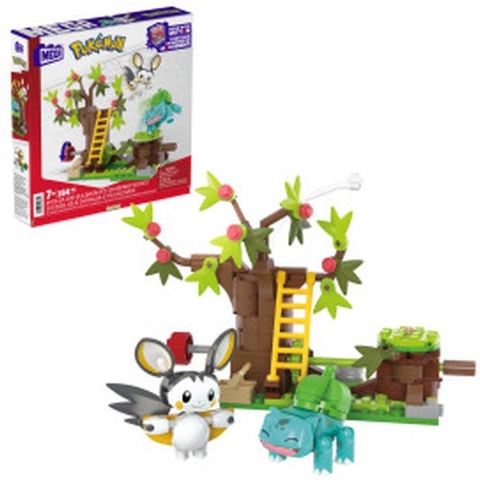 Pokémon Emolga en Bulbasaur's Betoverende Bossen
