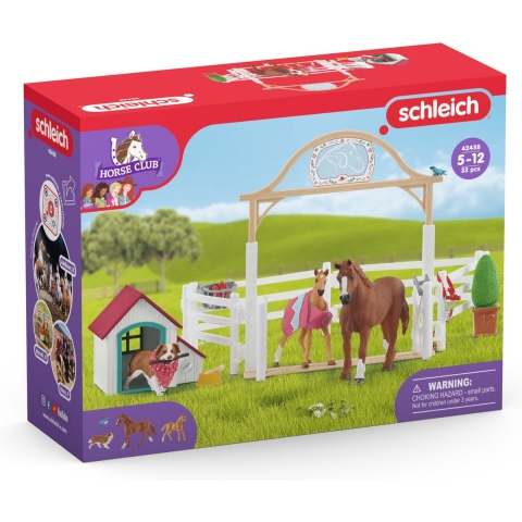 Horse Club - Hannahs gastpaarden met hond Ruby Speelfiguur