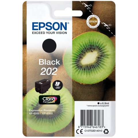 Epson Inktcartridge T02G1, 202XL Origineel Zwart C13T02G14010