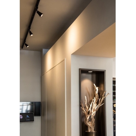 SLV AVO 230V-railsysteem lamp GU10 Zwart