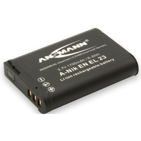 Ansmann EN-EL23 Camera-accu Vervangt originele accu EN-EL23 3.7 V 1600 mAh
