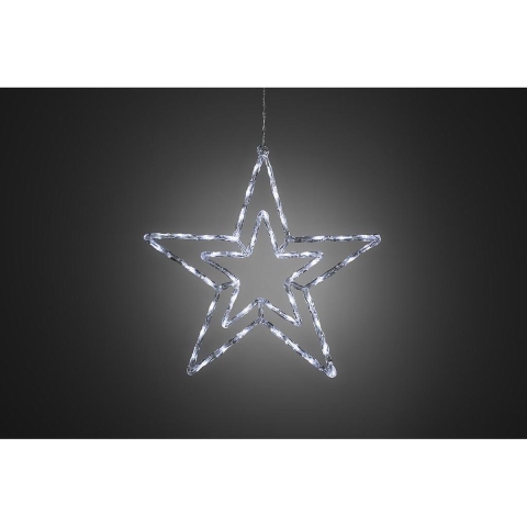 Konstsmide 4471-203 Acryl figuur Energielabel: G (A - G) Ster Neutraalwit LED Transparant