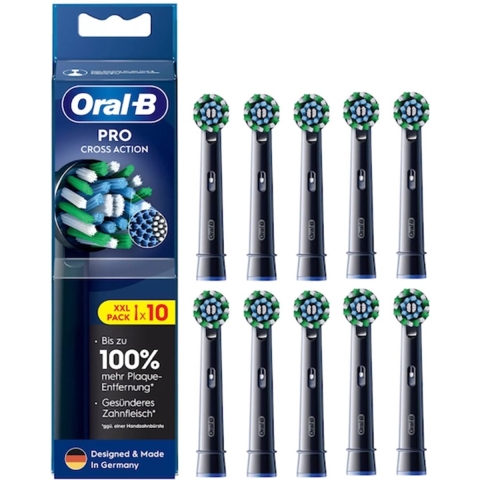 Oral-B Cross Action Opzetborstel voor elektrische tandenborstel 10 stuk(s) Zwart
