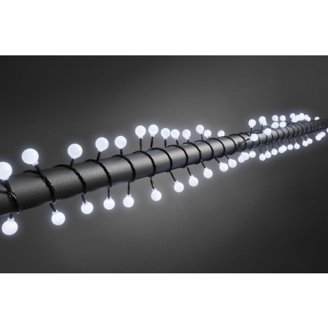 Konstsmide 3696-207 Mini-lichtketting Buiten werkt op het lichtnet Aantal lampen 80 LED Koudwit Verlichte lengte: 6.32 m