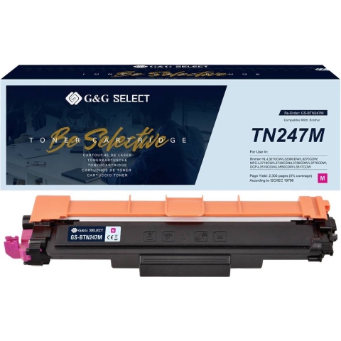 G&G Toner vervangt Brother TN-247M Compatibel Magenta TN-247M GS-BTN247M