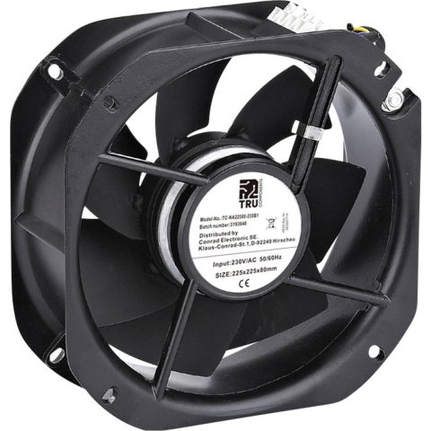TRU COMPONENTS TC-NA22580-230B1 Axiaalventilator 230 V/AC 1150 m³/h (l x b x h) 225 x 225 x 80 mm