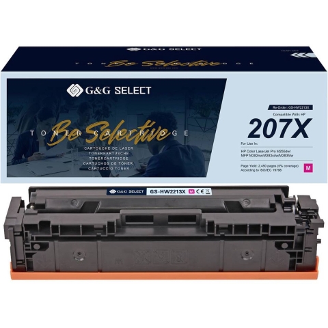 G&G Toner vervangt HP 207X Compatibel Magenta W2213X(207X) GS-HW2213X(207X)