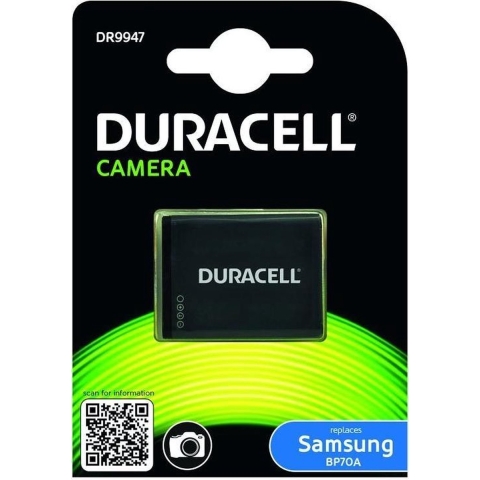 Duracell BP70A Camera-accu Vervangt originele accu BP-70A 3.7 V 670 mAh