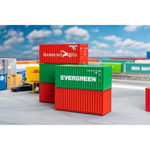 Faller 20 182051 H0 Container 5 stuk(s)