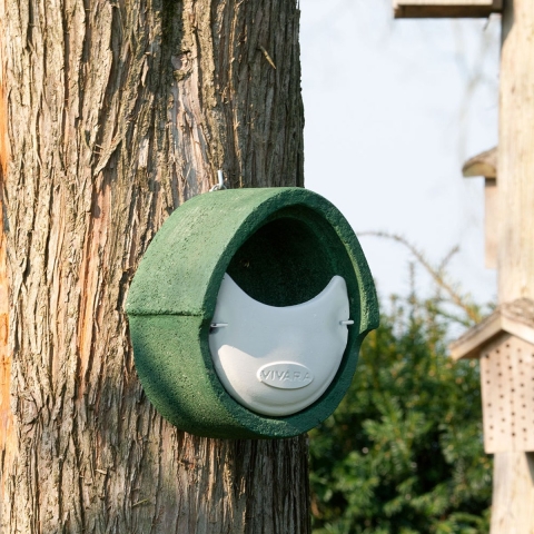 Nestkast Alicante WoodStone halfopen Groen