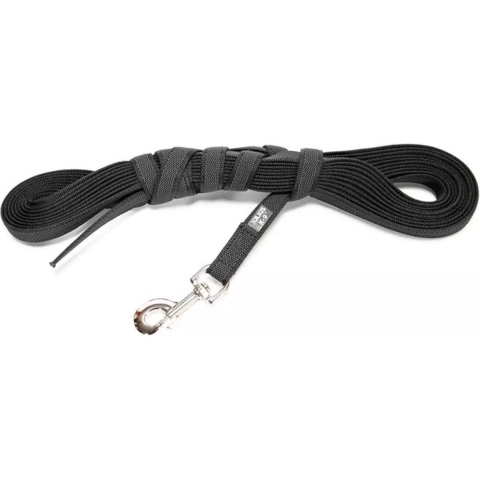 Lange lijn hond - Antislip - 20mm x 10m - Zwart