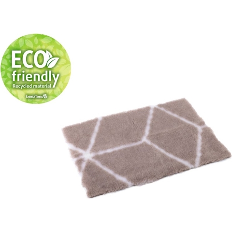 Beeztees Eco Vetbed Qub - Hondenmat - Bench - Beige"Wit - 89x60cm
