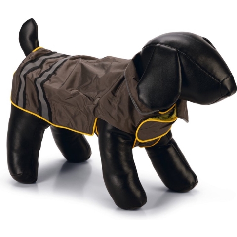 Beeztees Seja - Honden Regenjas - Grijs"Geel