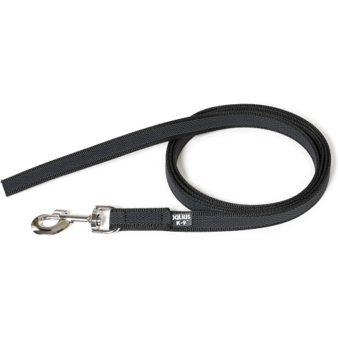 Lange lijn hond - Antislip - 14mm x 10m - Met Handvat - Zwart
