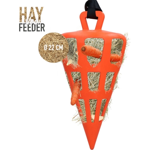 Hay Slowfeeder Fun and Flex 22 cm Oranje Wortel