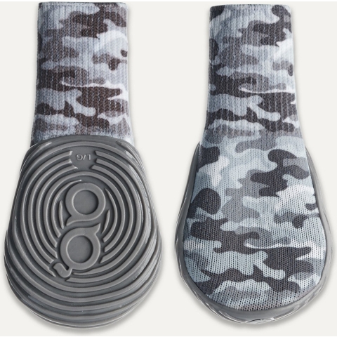 Gooeez Regular Printed Dog Boots (2-pack) 2XS Camo"Grey