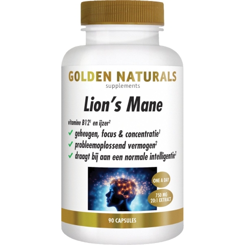Golden Naturals Lion&apos;s Mane Capsules