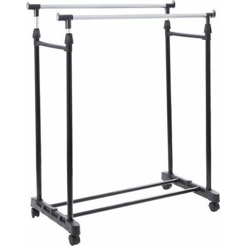 2 Kapstokken Met Schoenenrek In Zwart Metalen Design - Tot 30 Kg