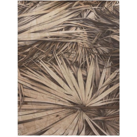Wanddoek Met Ophangogen 90x120cm Fotoprint Met Palmblad 2 Stuks