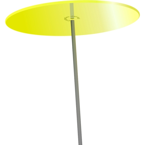 Zonnevanger 1 stuk Citroen geel groot 175x20 cm Cazador Del Sol - Cazador del sol