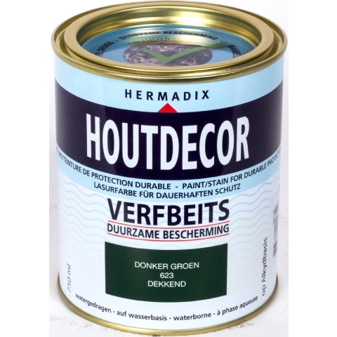 Houtdecor 623 donker groen 750 ml - Hermadix