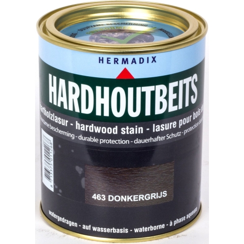 Hardhoutbeits 463 donker grijs 750 ml - Hermadix