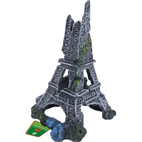 Polyresin ornament Eiffeltoren grijs 18x24 cm Gebr de Boon - Gebr de boon