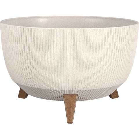 Mica Decorations Doppio Schaal op Poten - H20,5 x Ø40 cm - Off White