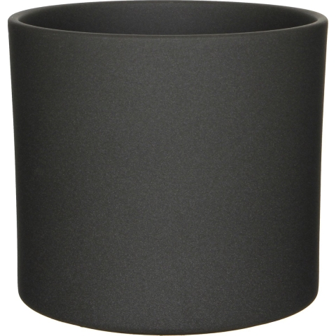 Mica Decorations Era Bloempot - H26 x Ø28 cm - Ruw - Donkergrijs