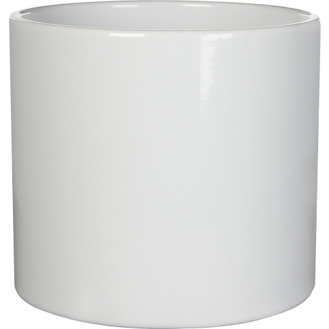 Mica Decorations Era Bloempot - H26 x Ø28 cm - Wit